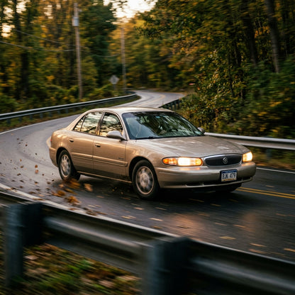 Action Shot: Buick Century Driving Fast