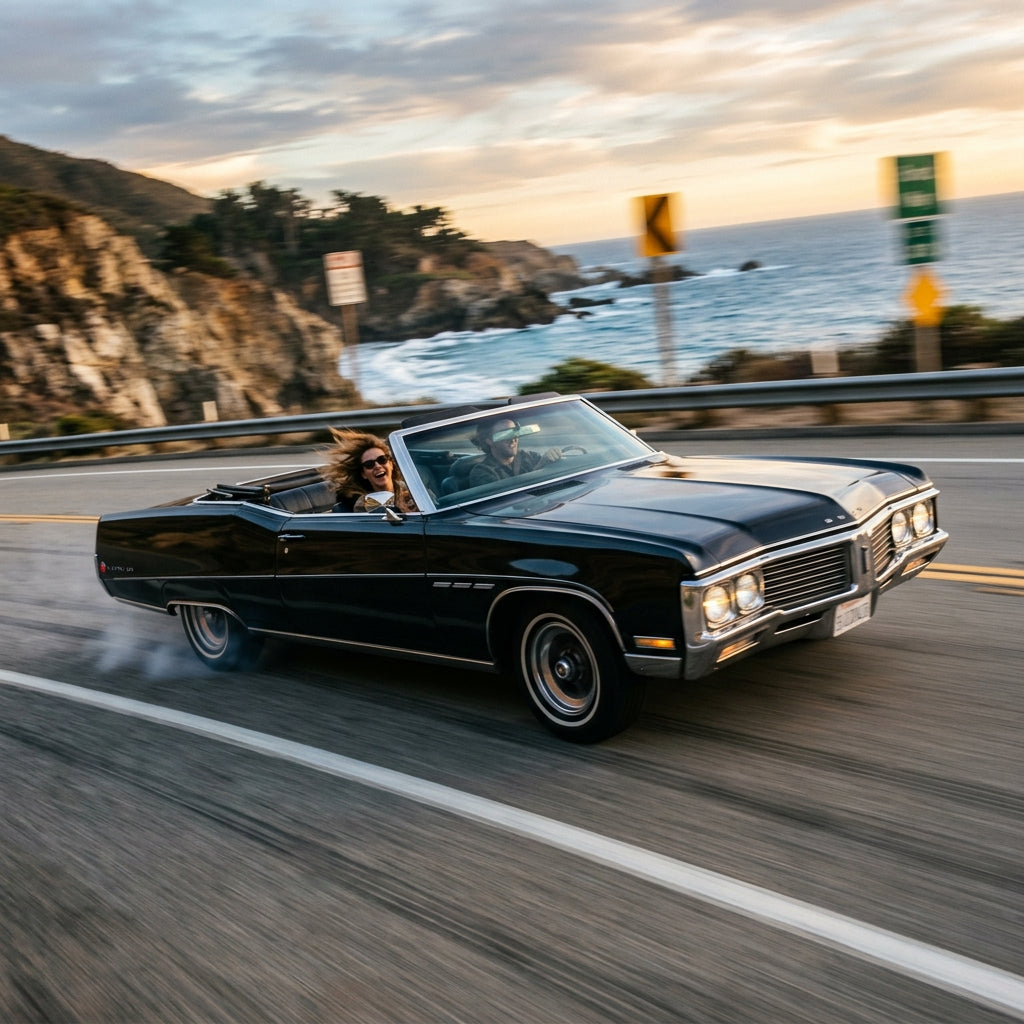 Action Shot: Buick Electra Driving Fast