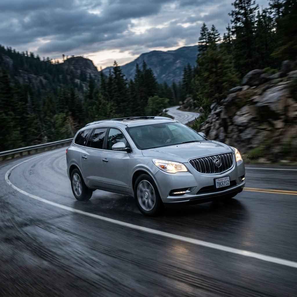 Action Shot: Buick Enclave Driving Fast