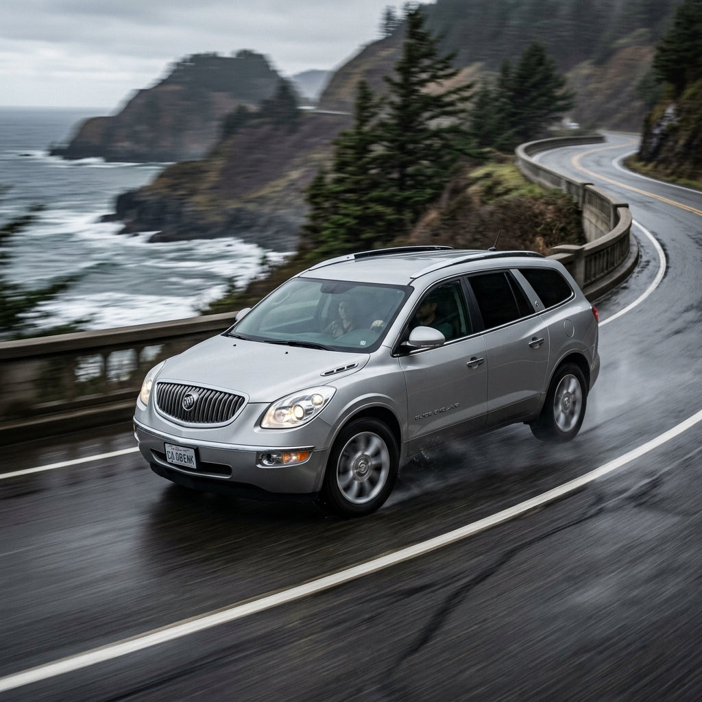 Action Shot: Buick Enclave Driving Fast