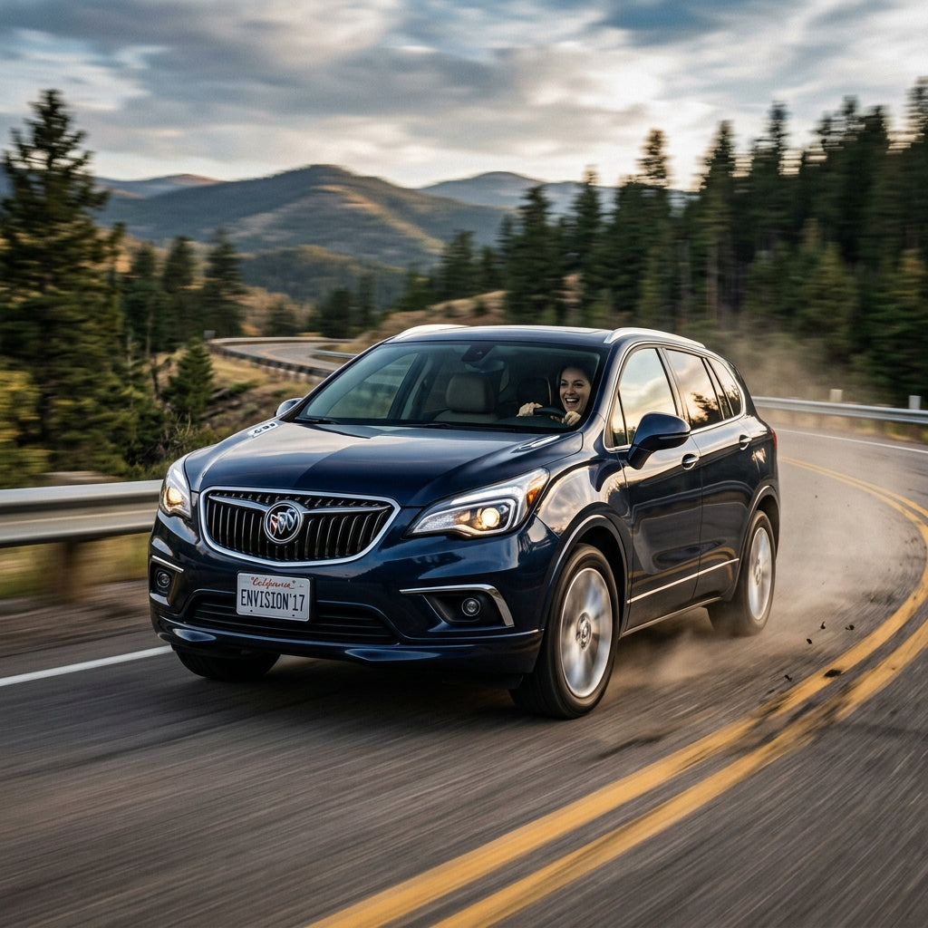 Action Shot: Buick Envision Driving Fast