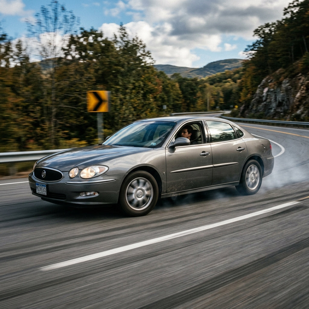 Action Shot: Buick LaCrosse Driving Fast