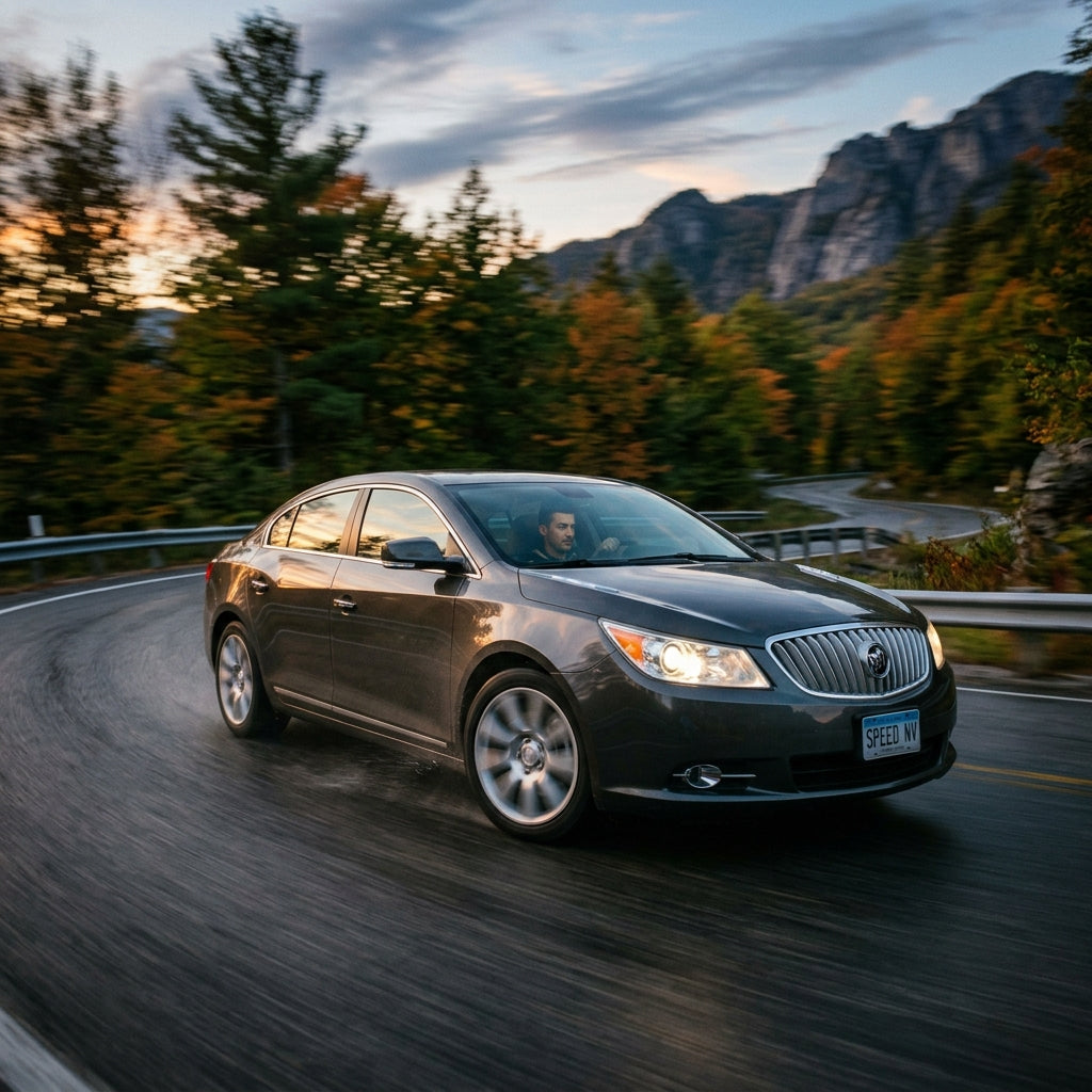 Action Shot: Buick LaCrosse Driving Fast