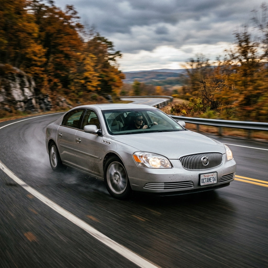 Action Shot: Buick Lucerne Driving Fast