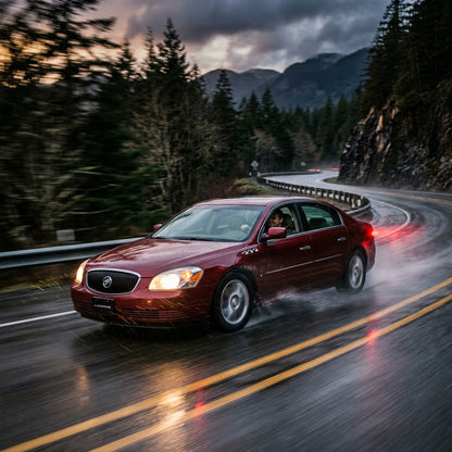 Action Shot: Buick Lucerne Driving Fast