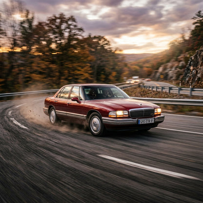 Action Shot: Buick Park Avenue Driving Fast