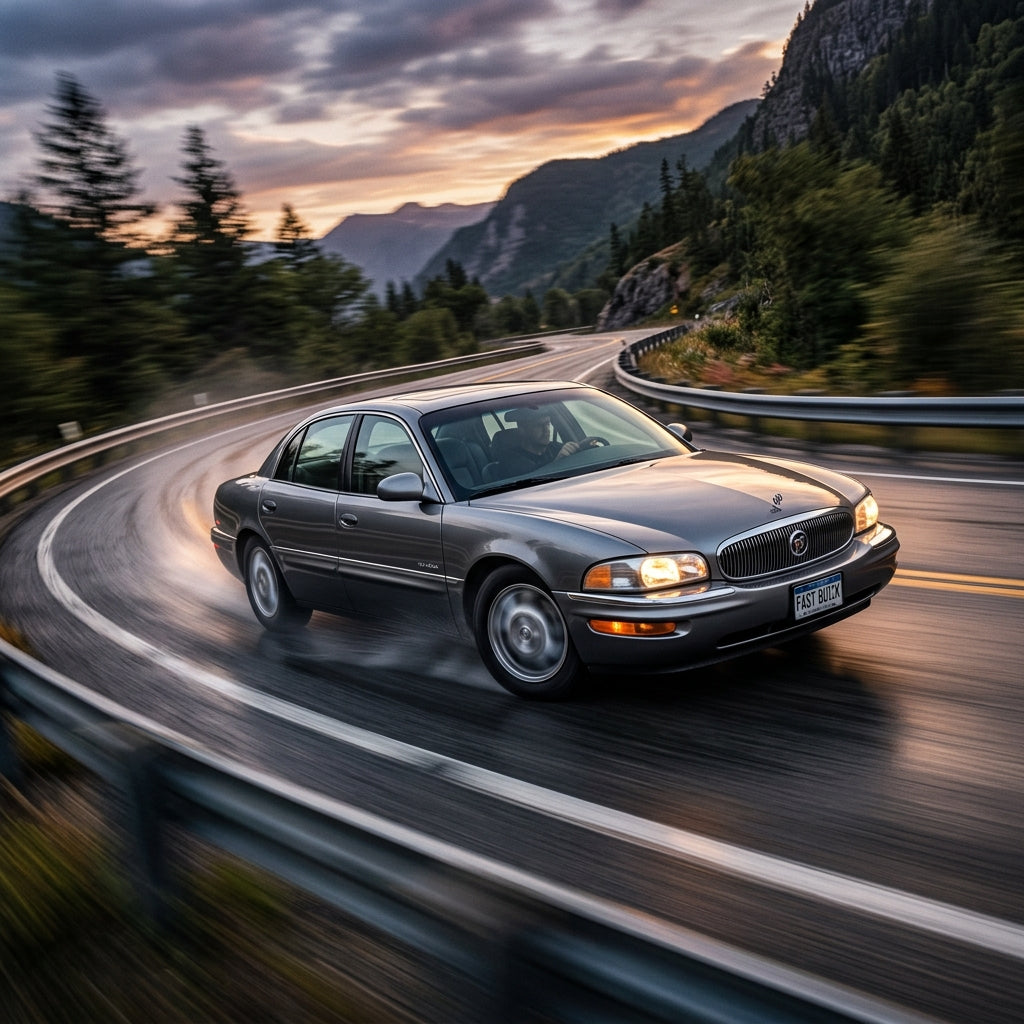 Action Shot: Buick Park Avenue Driving Fast