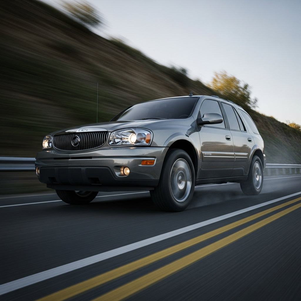 Action Shot: Buick Rainier Driving Fast
