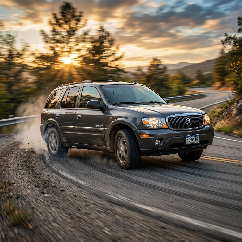 Action Shot: Buick Rainier Driving Fast
