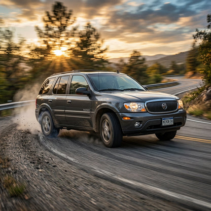 Action Shot: Buick Rainier Driving Fast