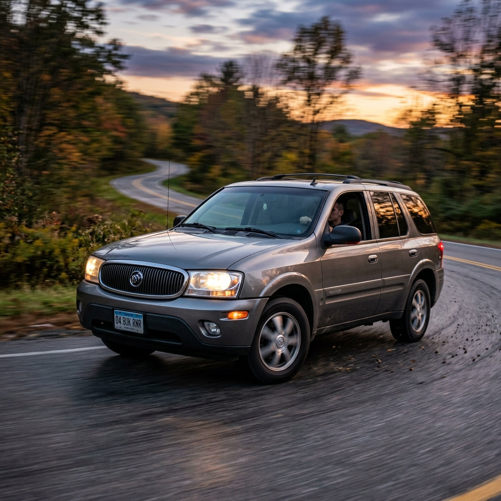 Action Shot: Buick Rainier Driving Fast