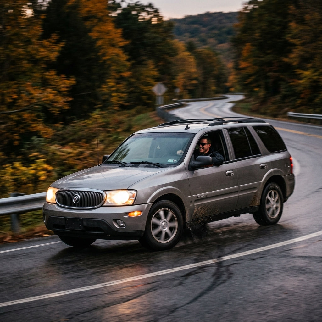 Action Shot: Buick Rainier Driving Fast
