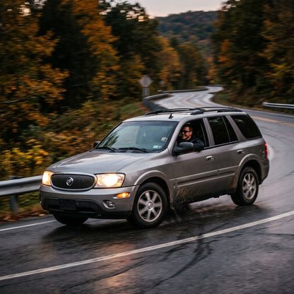 Action Shot: Buick Rainier Driving Fast