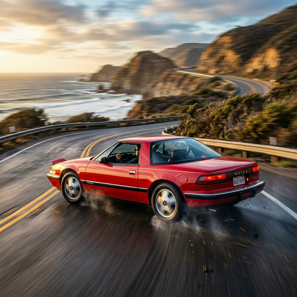 Action Shot: Buick Reatta Driving Fast
