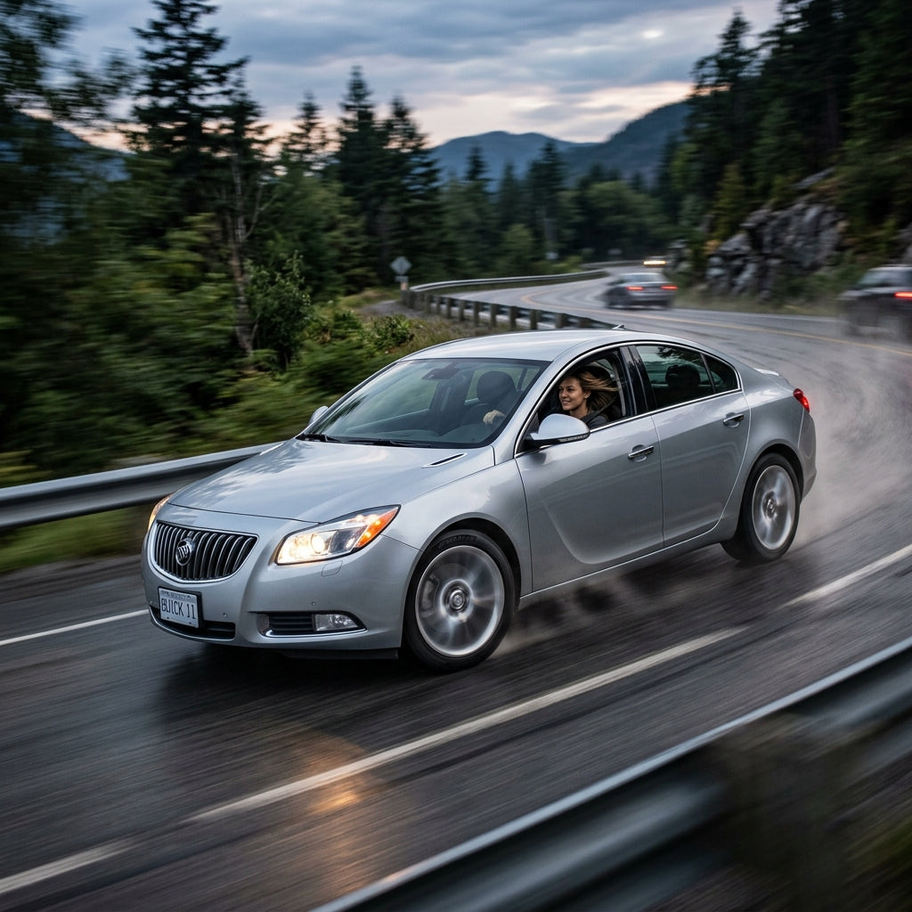 Action Shot: Buick Regal Driving Fast