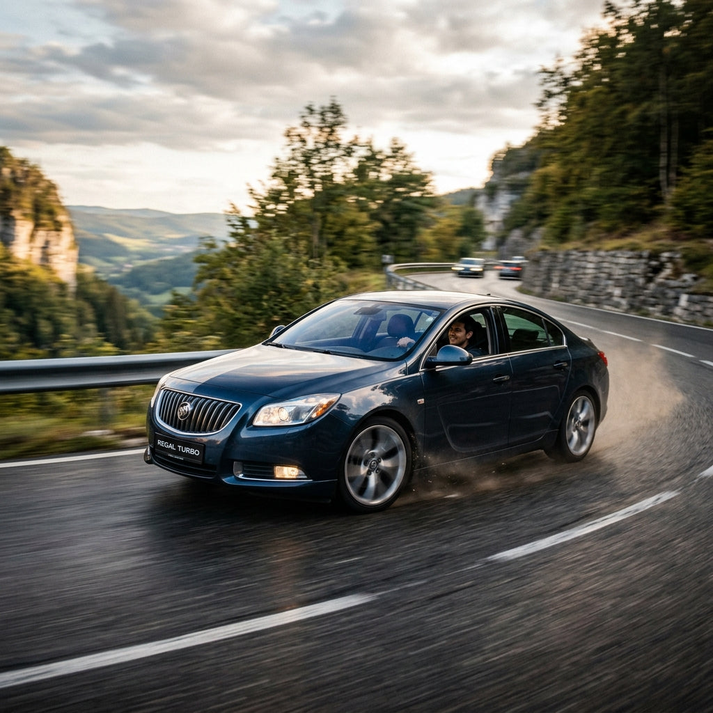 Action Shot: Buick Regal Driving Fast