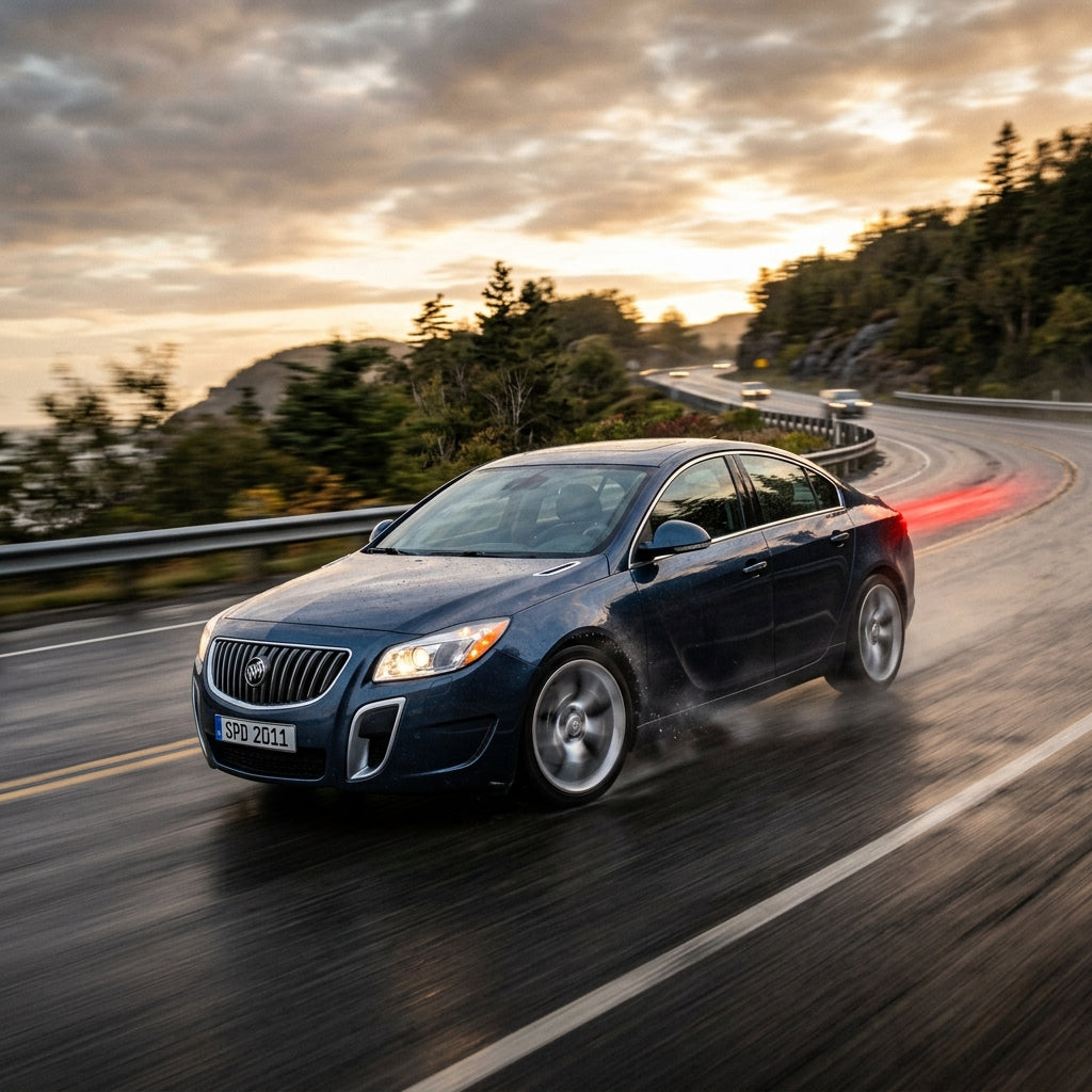 Action Shot: Buick Regal Driving Fast