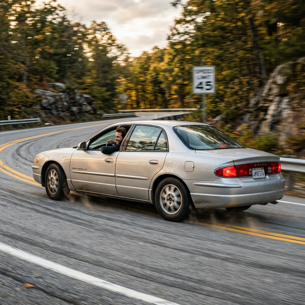 Action Shot: Buick Regal Driving Fast