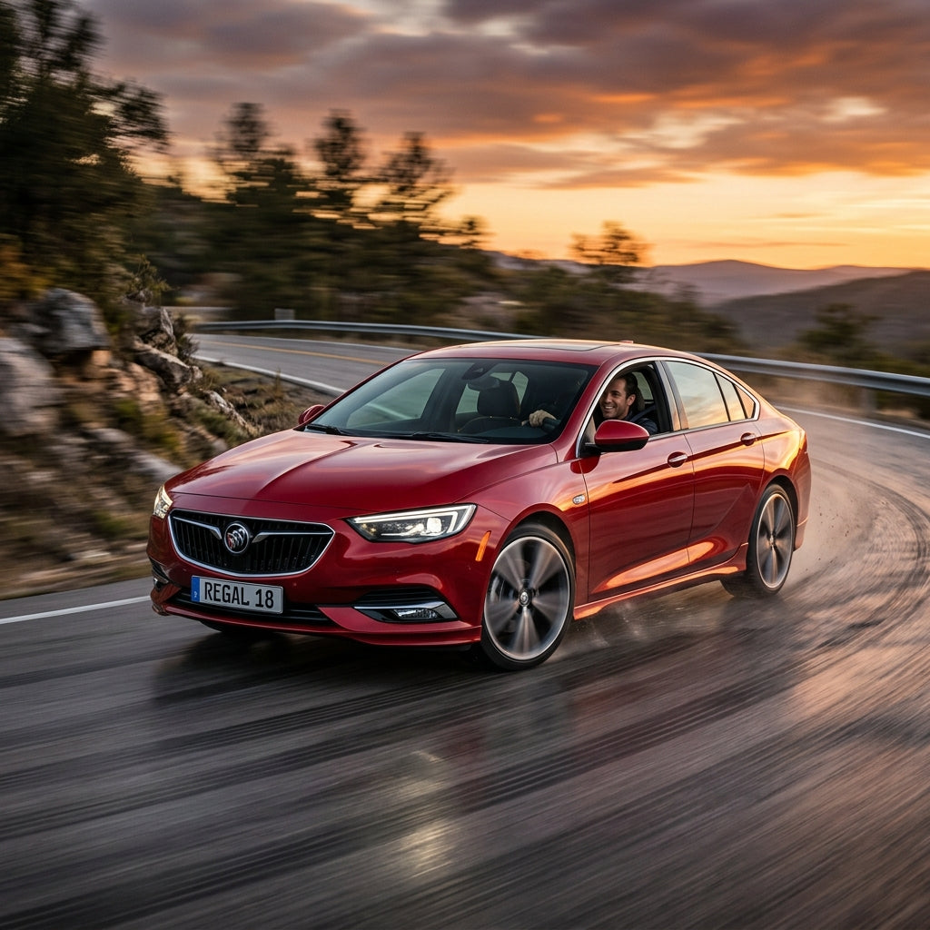 Action Shot: Buick Regal Sportback Driving Fast