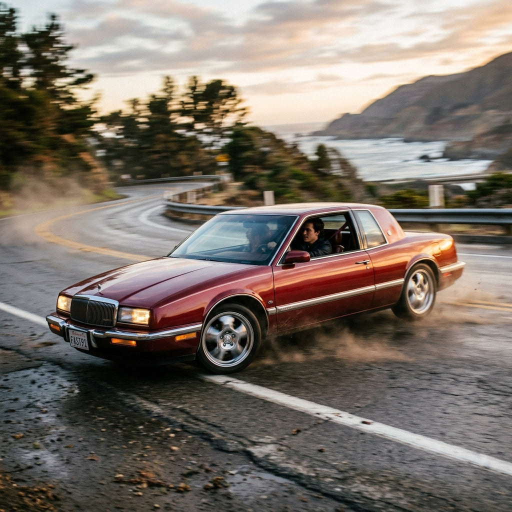 Action Shot: Buick Riviera Driving Fast