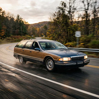 Action Shot: Buick Roadmaster Driving Fast