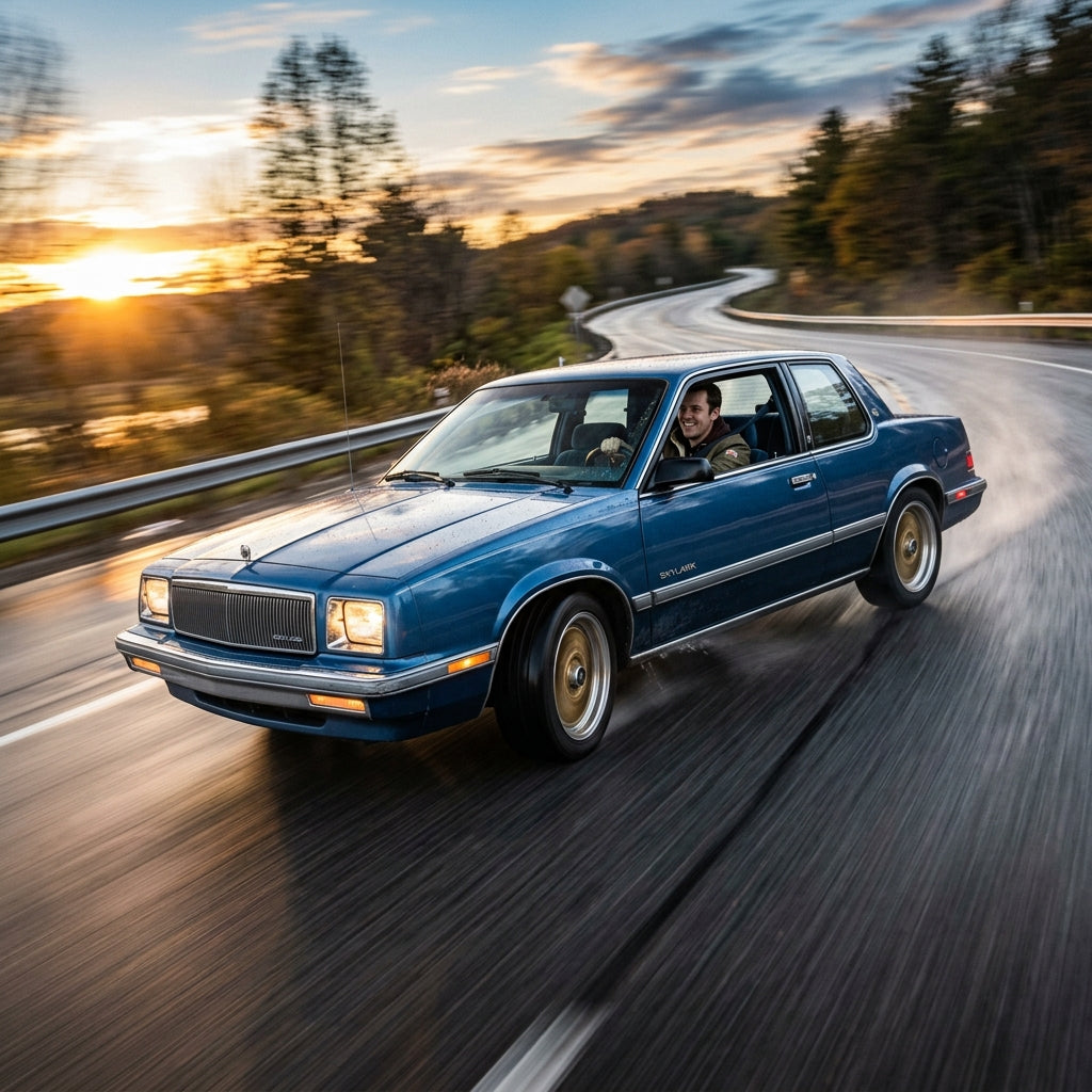 Action Shot: Buick Skylark Driving Fast