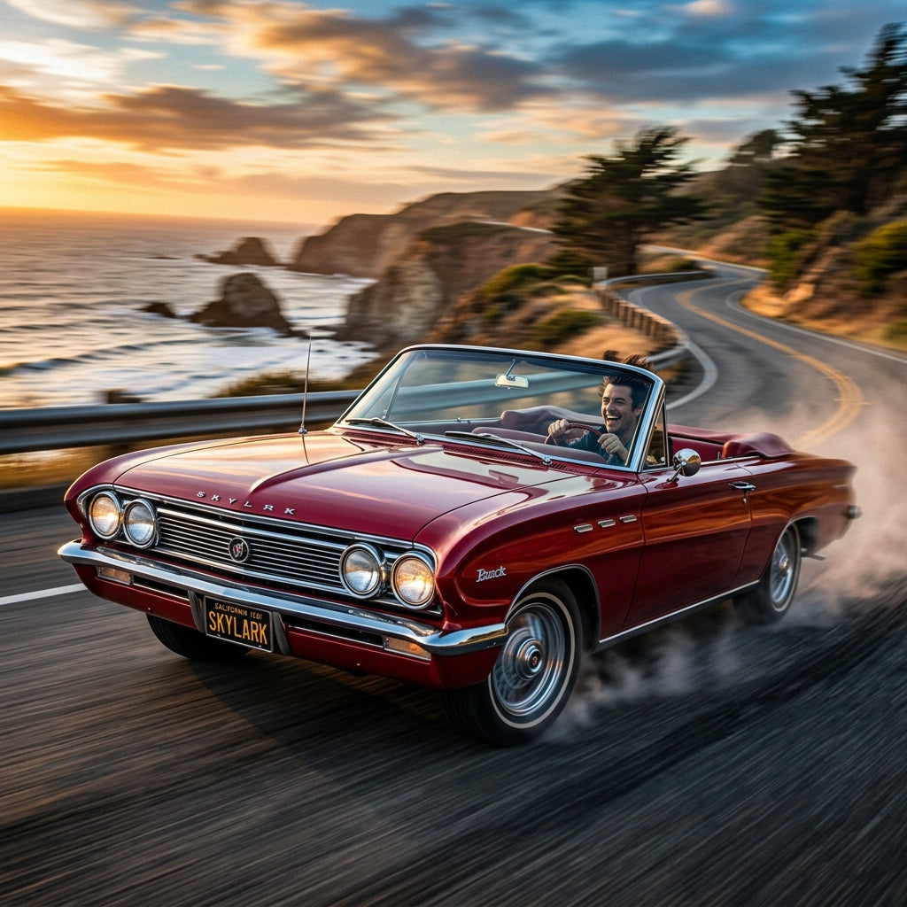 Action Shot: Buick Skylark Driving Fast