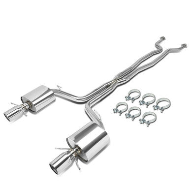 Dual Muffler Catback Exhaust System+4.5"Tips for Cadillac CTS V Sedan (2009-2014) with 6.2L V8 Engine Default Title