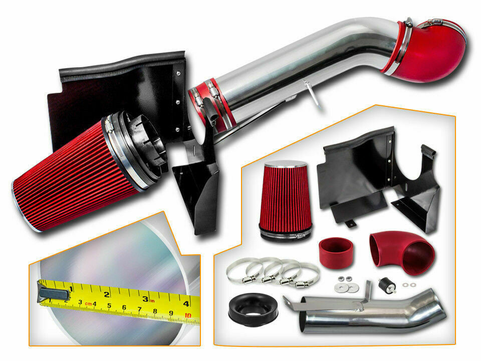 Cold Air Intake Kit for GMC Sierra 1500/2500 (1999-2006) with 4.8L / 5.3L / 6.0L V8 Engine Chrome