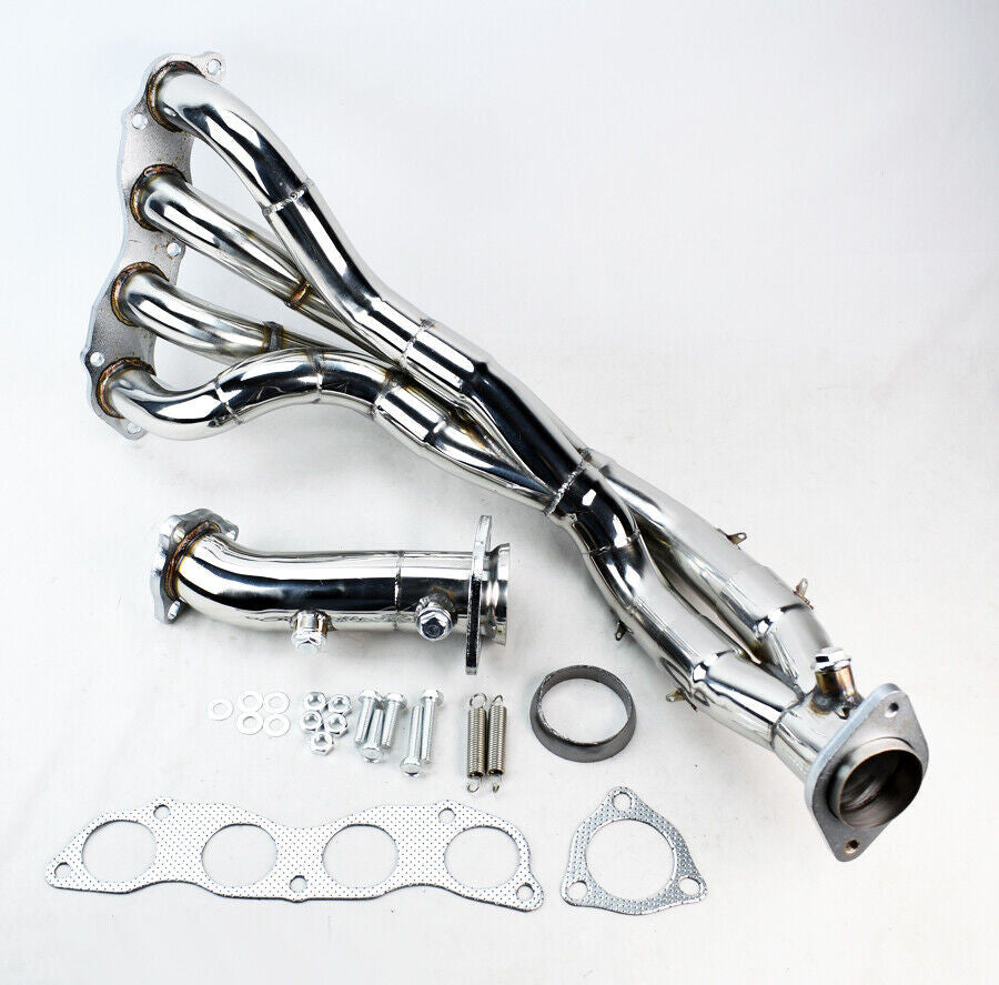 Long Tube Header Race Manifold for Honda Civic SI / Acura RSX Base (2002-2006) Stainless