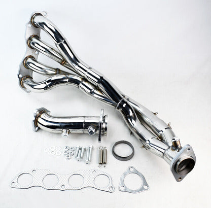 Long Tube Header Race Manifold for Honda Civic SI / Acura RSX Base (2002-2006) Stainless