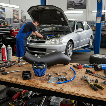 Performance Air Intake For Honda Civic (1992-2000) With 1.6L L4 Engine Blue Default Title