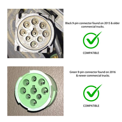 OBD2 to 9 Pin J1939 Y Cable for Heavy Duty Trucks