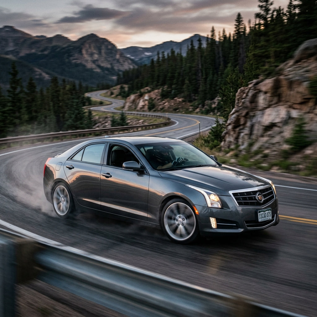 Action Shot: Cadillac ATS Driving Fast