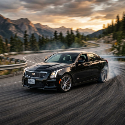 Action Shot: Cadillac ATS Driving Fast