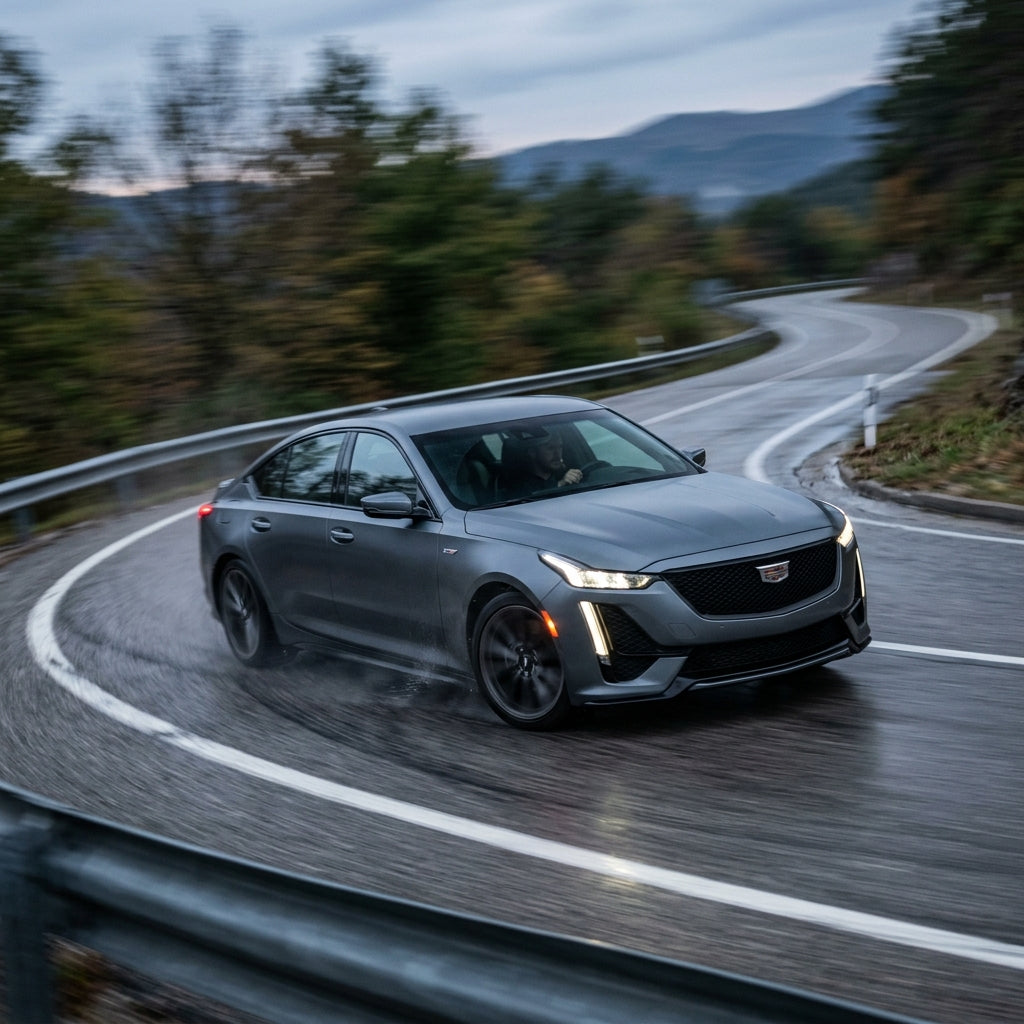 Action Shot: Cadillac CT5 Driving Fast
