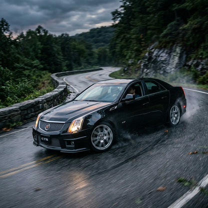 Action Shot: Cadillac CTS Driving Fast