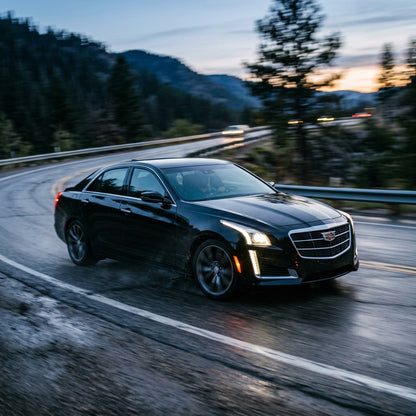 Action Shot: Cadillac CTS Driving Fast