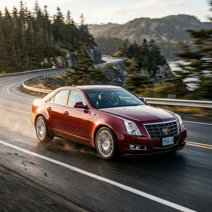 Action Shot: Cadillac CTS Driving Fast