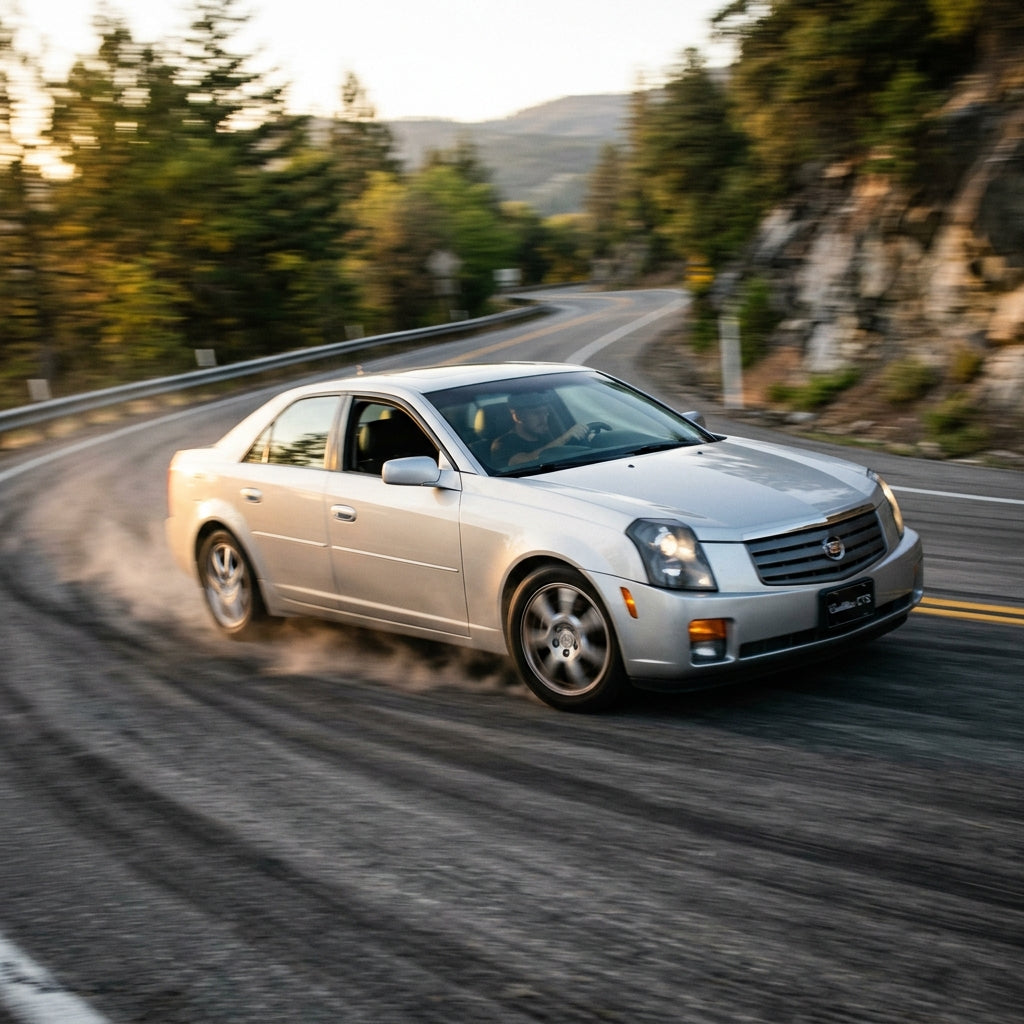 Action Shot: Cadillac CTS Driving Fast