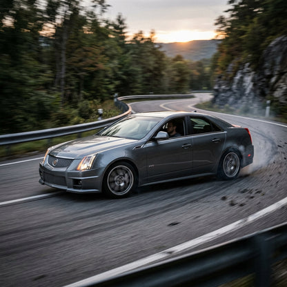 Action Shot: Cadillac CTS Driving Fast