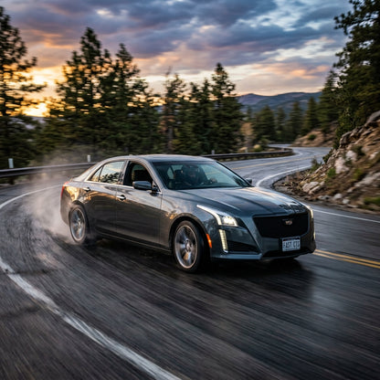 Action Shot: Cadillac CTS Driving Fast