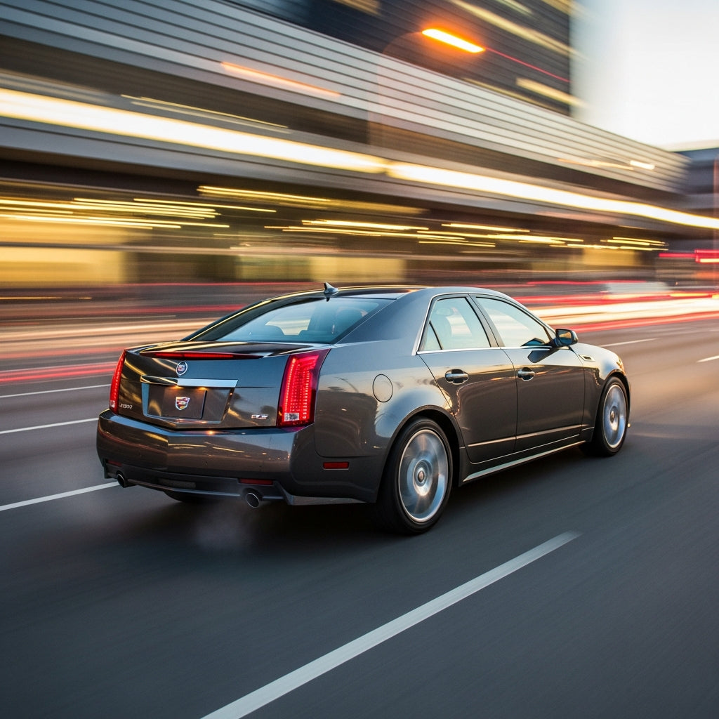 Action Shot: Cadillac CTS Driving Fast