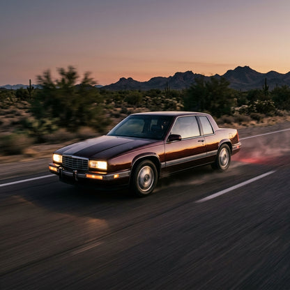 Action Shot: Cadillac Eldorado,Fleetwood,Seville Driving Fast