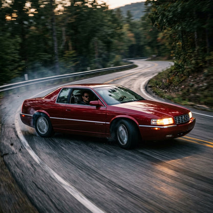 Action Shot: Cadillac Eldorado,Seville Driving Fast