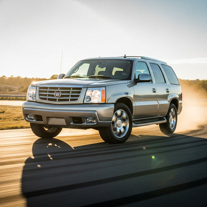 Action Shot: Cadillac Escalade Driving Fast
