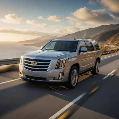 Action Shot: Cadillac Escalade Driving Fast