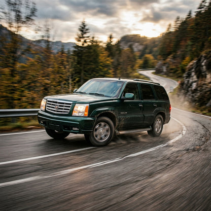 Action Shot: Cadillac Escalade Driving Fast