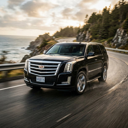Action Shot: Cadillac Escalade Driving Fast