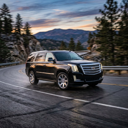 Action Shot: Cadillac Escalade Driving Fast